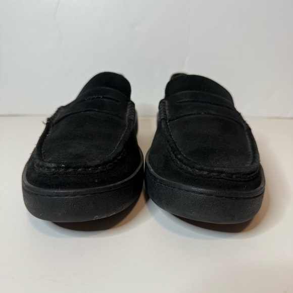 Tod’s Black Suede Loafers Slide On Slip On Leather Driving Penny Shoes Size 10.5 main image 12